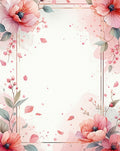 Soft Bloom Watercolor Floral Design Rug