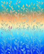 Nature Inspired Gradient Branch Pattern Rug