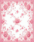 Grand Rose Floral Pattern Rug