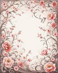Charming Floral Vines Pattern Rug
