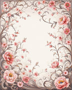 Charming Floral Vines Pattern Rug