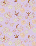 Whimsical Birds Flowers Pattern Rug