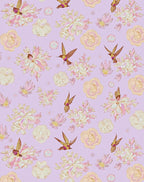 Whimsical Birds Flowers Pattern Rug