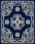 Art Nouveau Floral Mandala Pattern Design Rug
