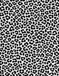 Chic Black Spots Animal Print Rug
