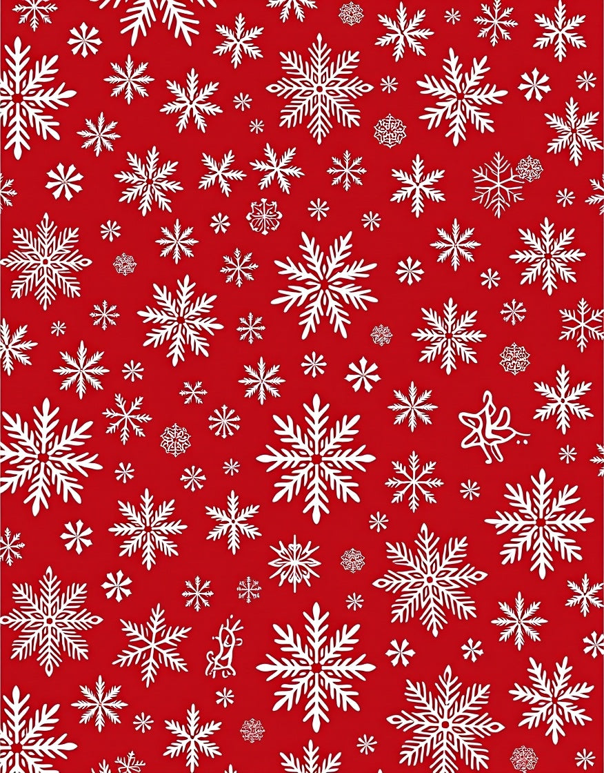 Winter White Snowflake Holiday Rug