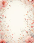 Soft Floral Garden Vines Pattern Rug