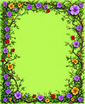 Vibrant Floral Vine Inspired Design Rug