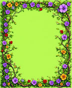 Vibrant Floral Vine Inspired Design Rug