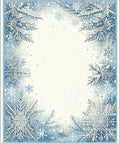 Winter Wonderland Snowflake Design Rug