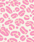 Pink Yellow Abstract Organic Shapes Rug