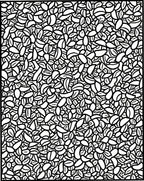 Abstract Black White Organic Pattern Rug