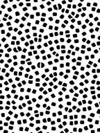 Abstract Black Dot Pattern Design Rug