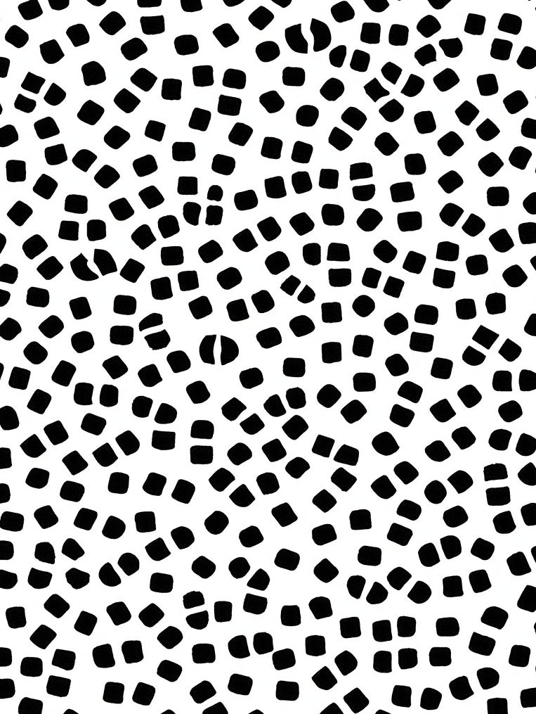 Abstract Black Dot Pattern Design Rug