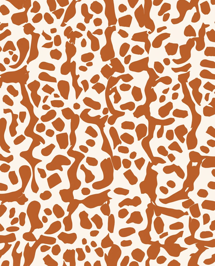 Modern Abstract Organic Print Rug