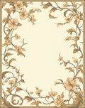 Floral Vine With Elegant Botanical Motif Rug