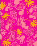Vibrant Abstract Floral Pattern Rug