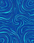 Swirling Blue Aqua Gradient Design Rug