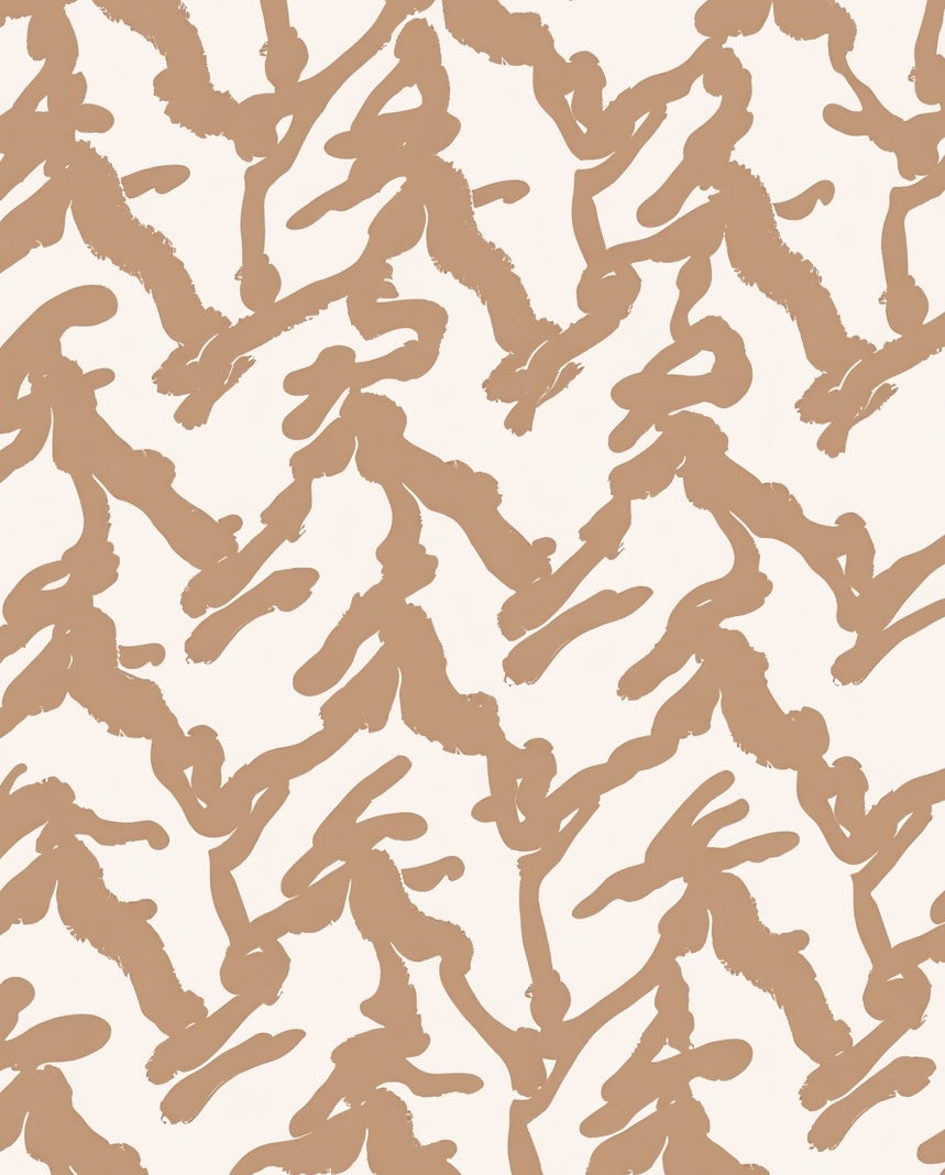 Abstract Brushstroke Pattern Rug