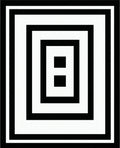 Concentric Squares With Sharp Contrast Rug