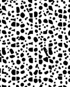 Black White Polka Dot Pattern Rug