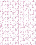 Minimalist Abstract Pink Line Art Rug
