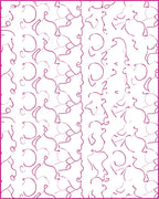 Minimalist Abstract Pink Line Art Rug