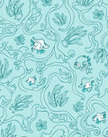 Whimsical Aquatic Life Flora Pattern Rug