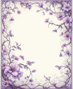 Whimsical Floral Vine Pattern Rug