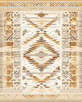 Tribal Geometric Warm Tones Rug