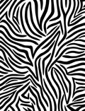 Bold Black White Animal Print Rug