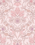 Delicate Blush Floral Art Nouveau Rug
