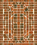Exotic Tribal Geometric Pattern Rug