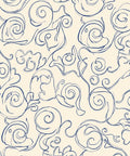 Abstract Swirl Vine Pattern Rug