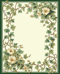 Vintage Floral Vine Art Design Rug