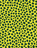 Yellow cheetah print scattered spots Rug