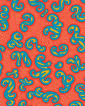 Bold Abstract Swirls Pattern Rug