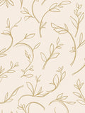 Minimalist Floral Branch Outline Pattern Rug
