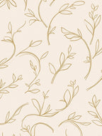 Minimalist Floral Branch Outline Pattern Rug