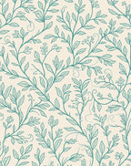 Botanical Vine Detailed Pattern Rug