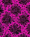 Bold Floral Silhouette Pattern Rug