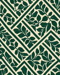 Botanical Lattice Pattern Rug