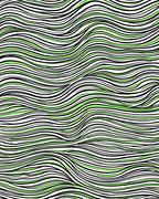 Wavy Stripe Abstract Graphic Design Rug