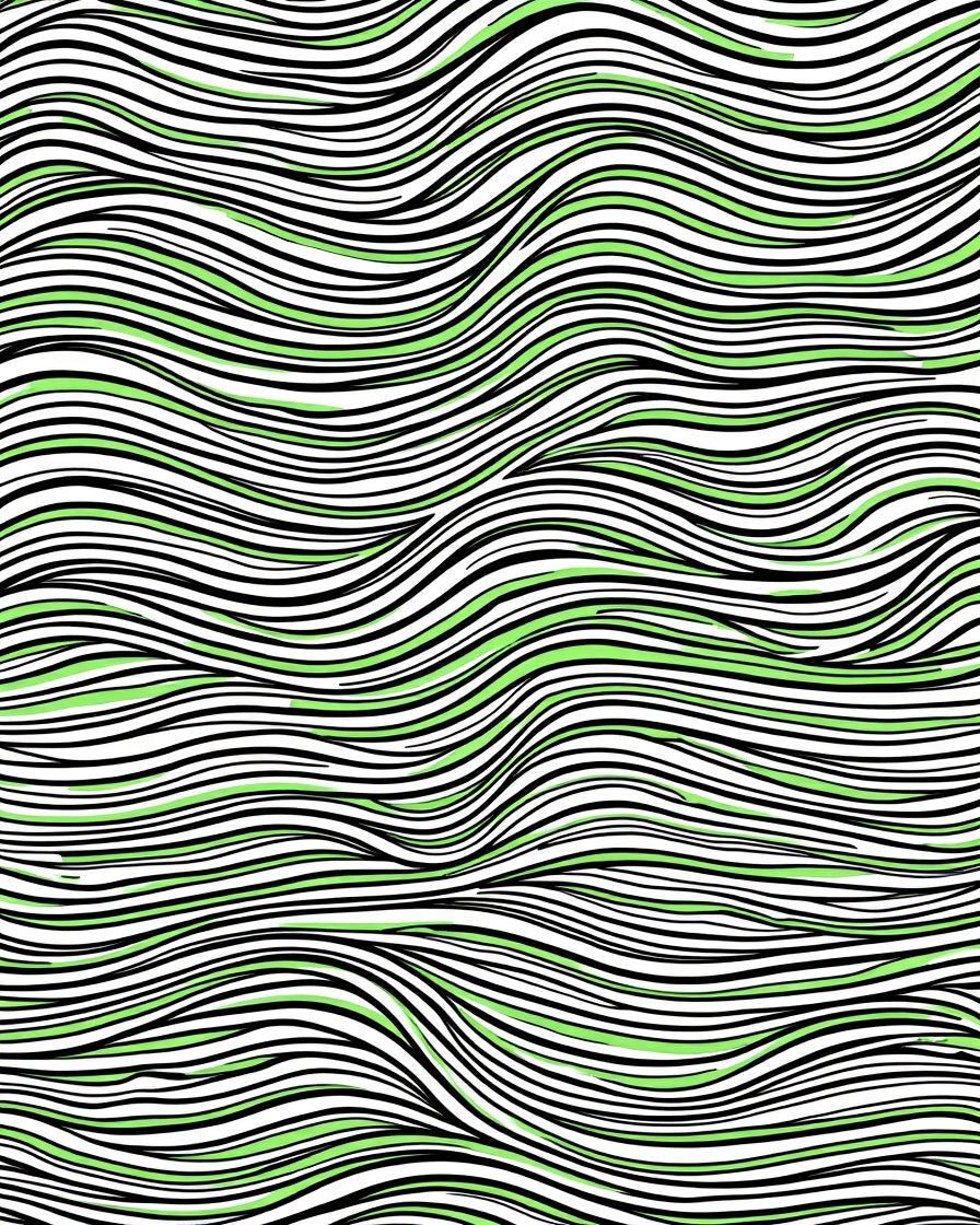 Wavy Stripe Abstract Graphic Design Rug