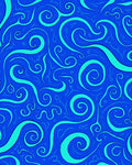 Vibrant Swirl Abstract Pattern Rug