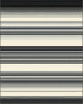 Minimalist Black White Striped Design Rug