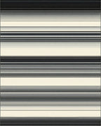 Minimalist Black White Striped Design Rug