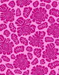 Pink Floral Pattern Art Rug