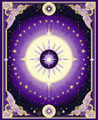 Celestial Sunburst Cosmic Design Rug