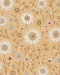 Botanical Daisy Garden Pattern Rug
